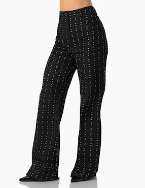 Pantalón regular Ivonne acampanado para mujer