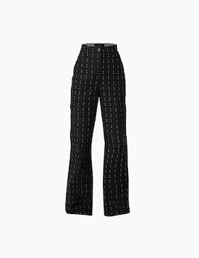 Pantalón regular Ivonne acampanado para mujer