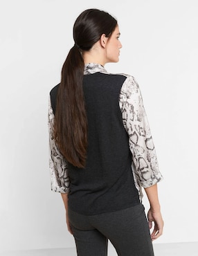 Blusa Trucco manga al codo para mujer