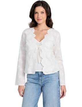 Blusa Guess manga larga para mujer