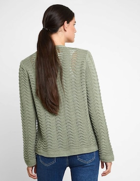 Suéter Trucco cuello abierto para mujer