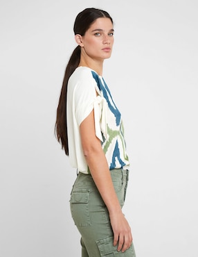 Blusa Trucco manga corta para mujer