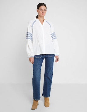 Blusa Trucco manga larga para mujer