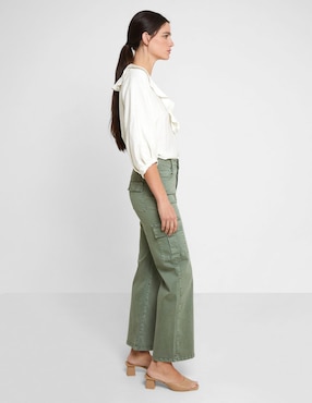 Pantalón cargo Trucco slim para mujer