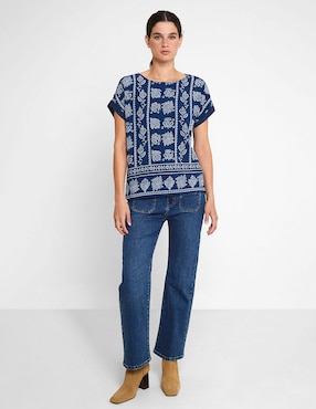 Blusa Trucco manga corta para mujer