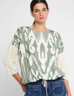 Blusa Trucco manga 3/4 para mujer