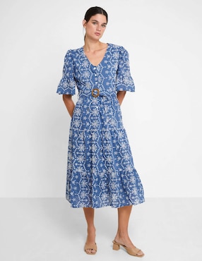 Vestido midi casual Trucco para mujer