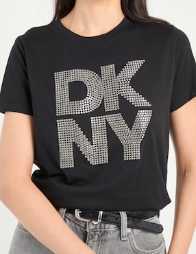 Playera manga corta Dkny Jeans cuello redondo para mujer