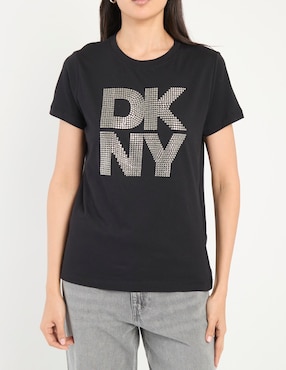 Playera manga corta Dkny Jeans cuello redondo para mujer