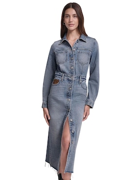 Vestido crop casual Dkny Jeans para mujer