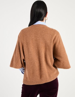 Suéter Maison 123 cuello redondo para mujer