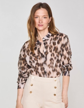 Blusa Maison 123 manga larga para mujer