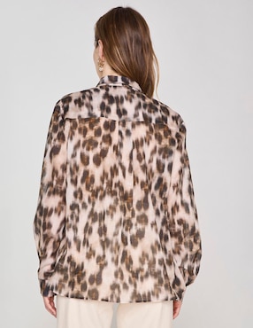 Blusa Maison 123 manga larga para mujer