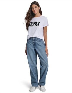 Playera manga corta Dkny Jeans cuello redondo para mujer