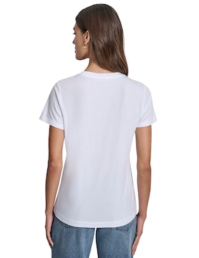 Playera manga corta Dkny Jeans cuello redondo para mujer