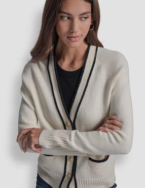 Suéter Dkny Jeans cuello v para mujer
