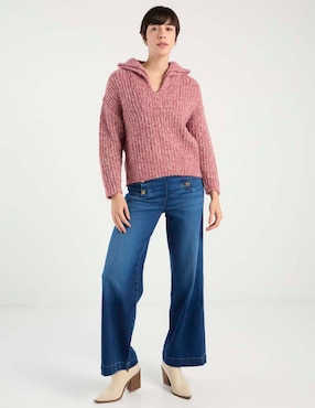 Suéter Maison 123 cuello v para mujer