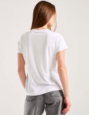 Playera manga corta Dkny Jeans cuello redondo para mujer