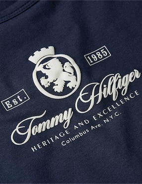 Playera manga corta Tommy Hilfiger Fa25 cuello redondo para mujer