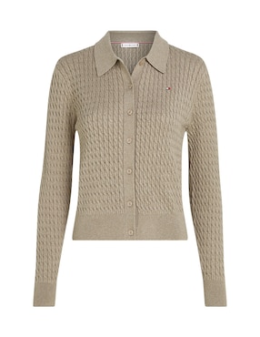 Suéter Tommy Hilfiger cuello camisero para mujer