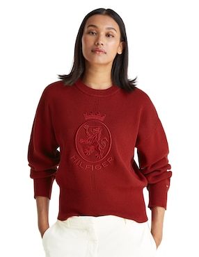Suéter Tommy Hilfiger cuello redondo para mujer