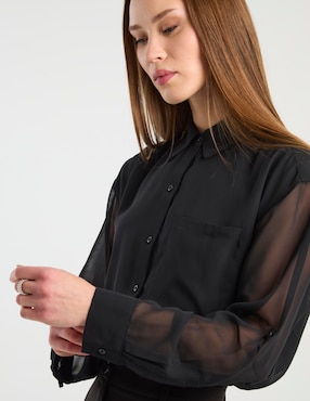 Blusa Calvin Klein manga larga para mujer