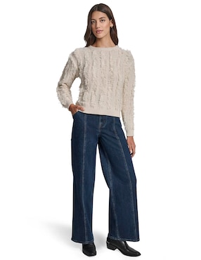 Suéter Dkny Jeans cuello redondo para mujer
