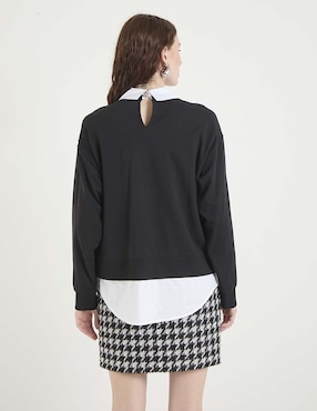 Suéter Karl Lagerfeld Paris cuello camisero para mujer