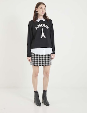Suéter Karl Lagerfeld Paris cuello camisero para mujer