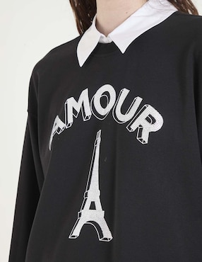 Suéter Karl Lagerfeld Paris cuello camisero para mujer