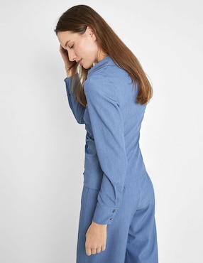 Blusa camisera Trucco manga larga para mujer