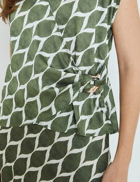 Blusa Trucco manga corta para mujer