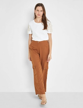 Pantalón cargo Trucco straight para mujer