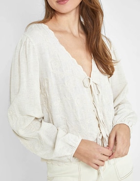 Blusa Trucco manga larga para mujer