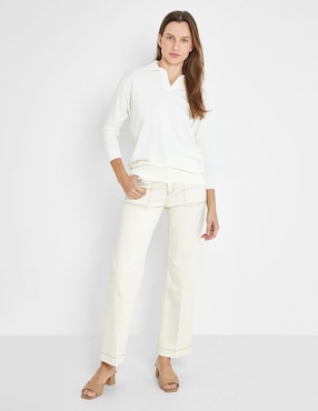 Suéter Trucco cuello camisero para mujer