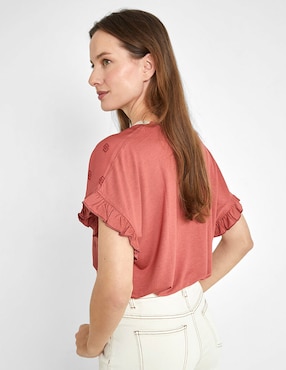 Blusa Trucco manga corta para mujer