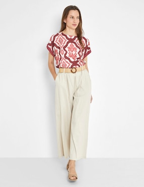 Blusa Trucco manga corta para mujer