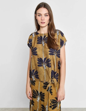 Blusa Trucco manga corta para mujer