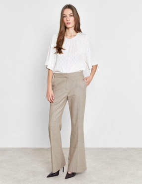Pantalón relaxed trucco flare para mujer