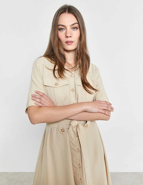 Vestido crop casual Trucco para mujer