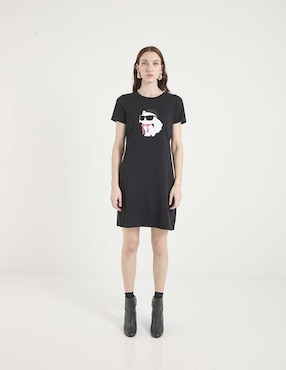 Vestido corto casual Karl Lagerfeld Paris para mujer