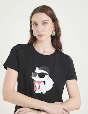 Vestido corto casual Karl Lagerfeld Paris para mujer