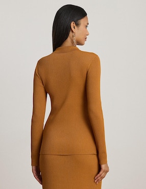 Suéter Lauren Ralph Lauren cuello camisero para mujer