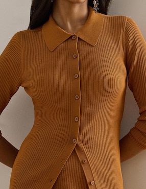 Suéter Lauren Ralph Lauren cuello camisero para mujer