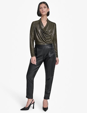 Pantalón easy pant Dkny slim para mujer