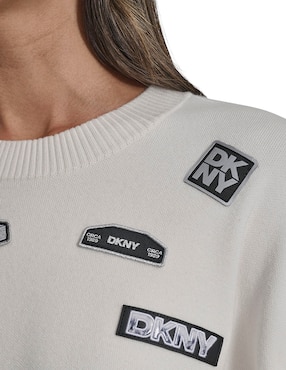 Suéter Dkny cuello redondo para mujer