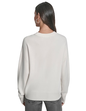 Suéter Dkny cuello redondo para mujer
