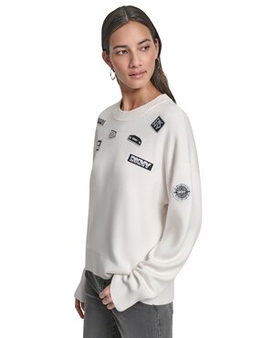 Suéter Dkny cuello redondo para mujer