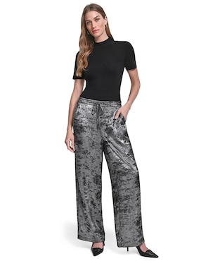 Pantalón relaxed Dkny amplio para mujer