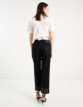 Jeans capri straight cintura media Karl Lagerfeld Paris para mujer
